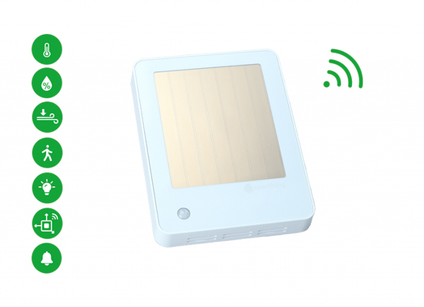 enerSENSE Plus LoRaWAN Sensor Raumklima Solar & Alarm 