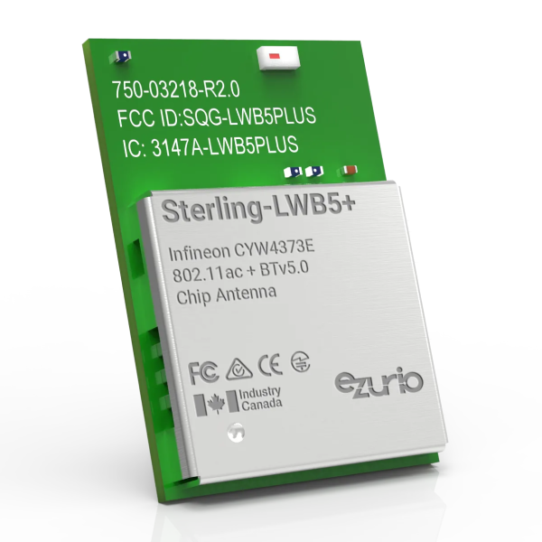 Sterling-LWB5+ WiFi 5 + Bluetooth 5 Module int. Ant. 453-00045C